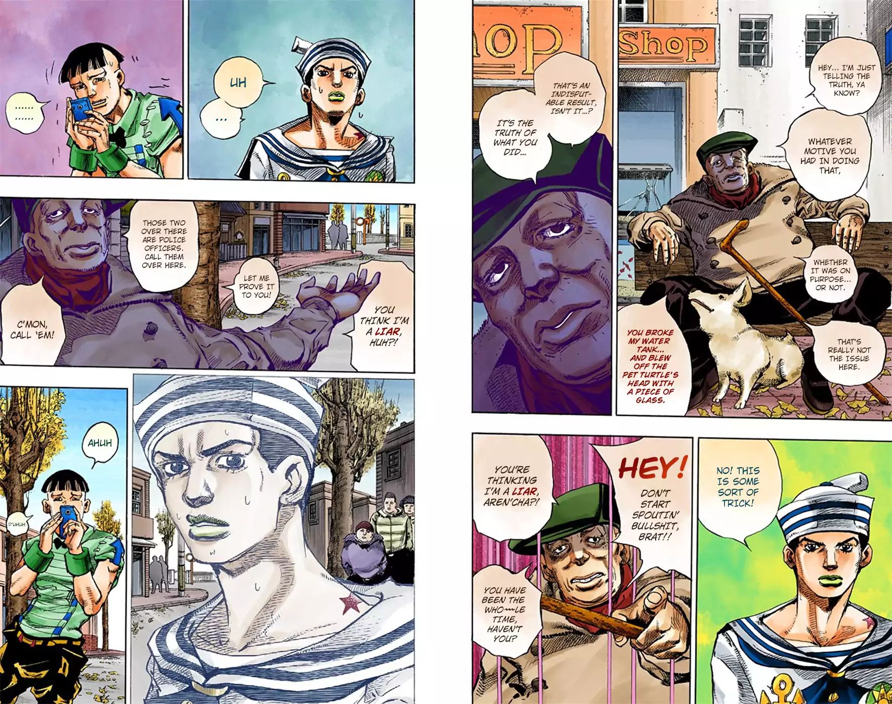 Jojo's Bizarre Adventure Part 8: Jojolion - Vol.5 Chapter 19: Shakedown Road Part 2 (Official Color Scans)