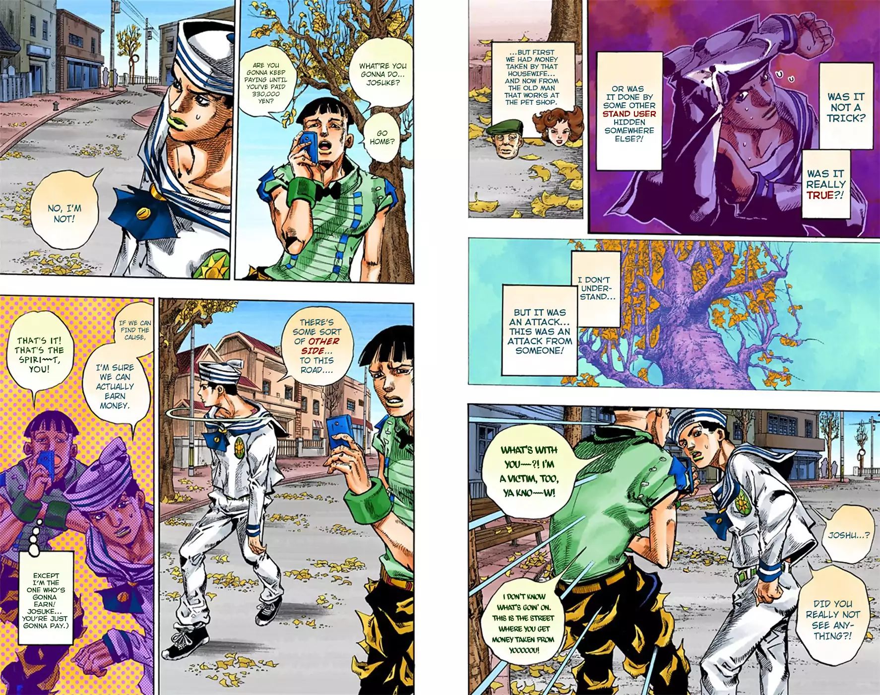 Jojo's Bizarre Adventure Part 8: Jojolion - Vol.5 Chapter 19: Shakedown Road Part 2 (Official Color Scans)