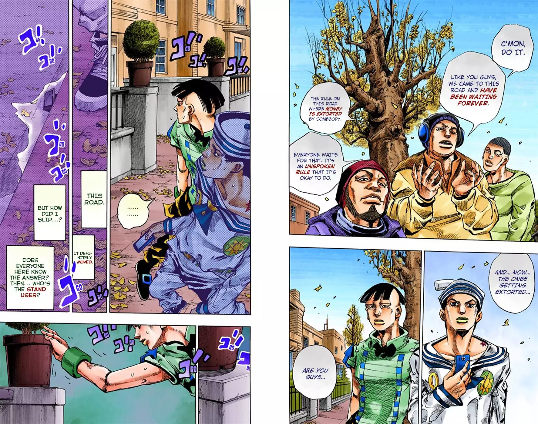 Jojo's Bizarre Adventure Part 8: Jojolion - Vol.5 Chapter 19: Shakedown Road Part 2 (Official Color Scans)