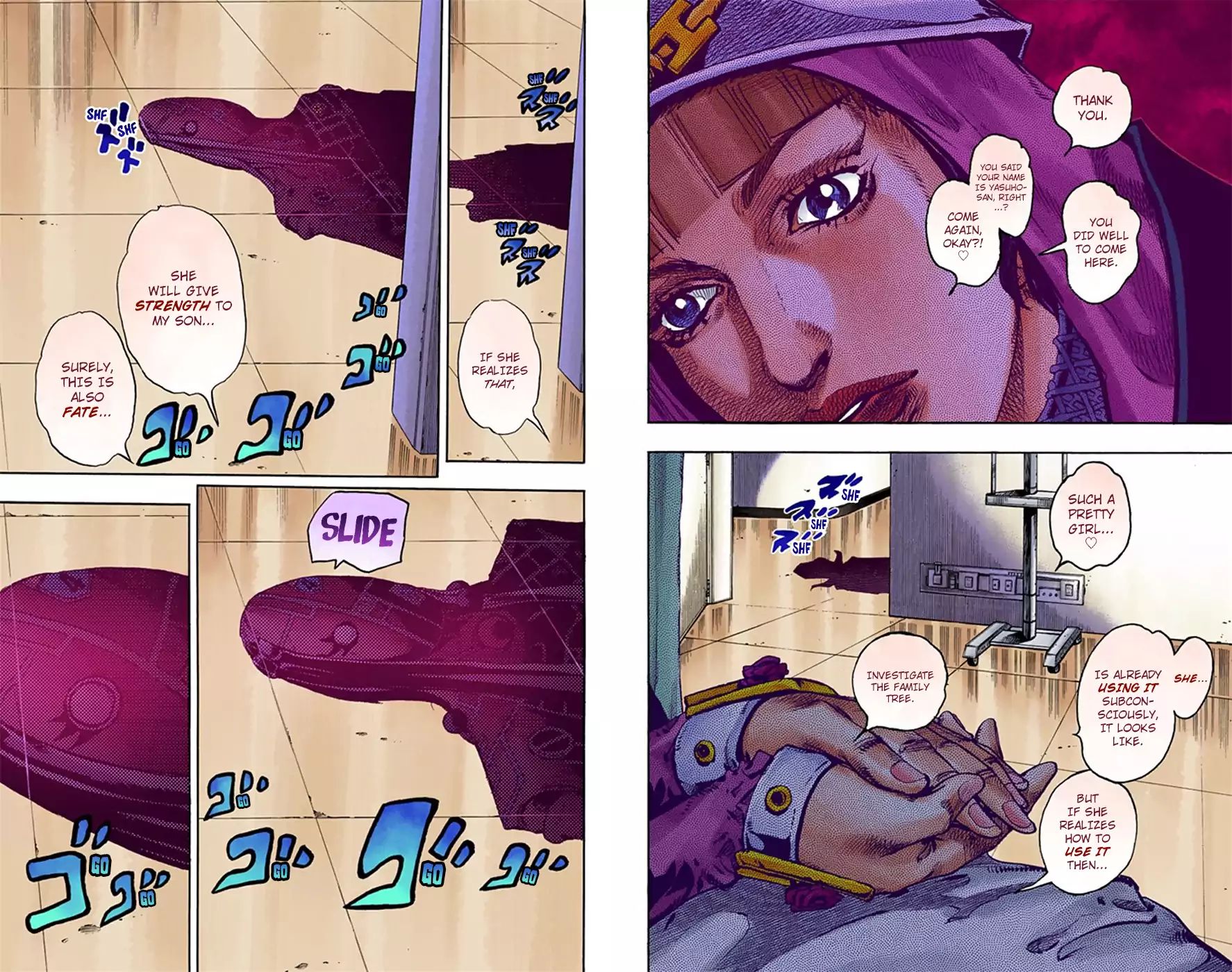 Jojo's Bizarre Adventure Part 8: Jojolion - Vol.4 Chapter 14: Paisley Park And Born This Way Part 3 (Official Color Scans)