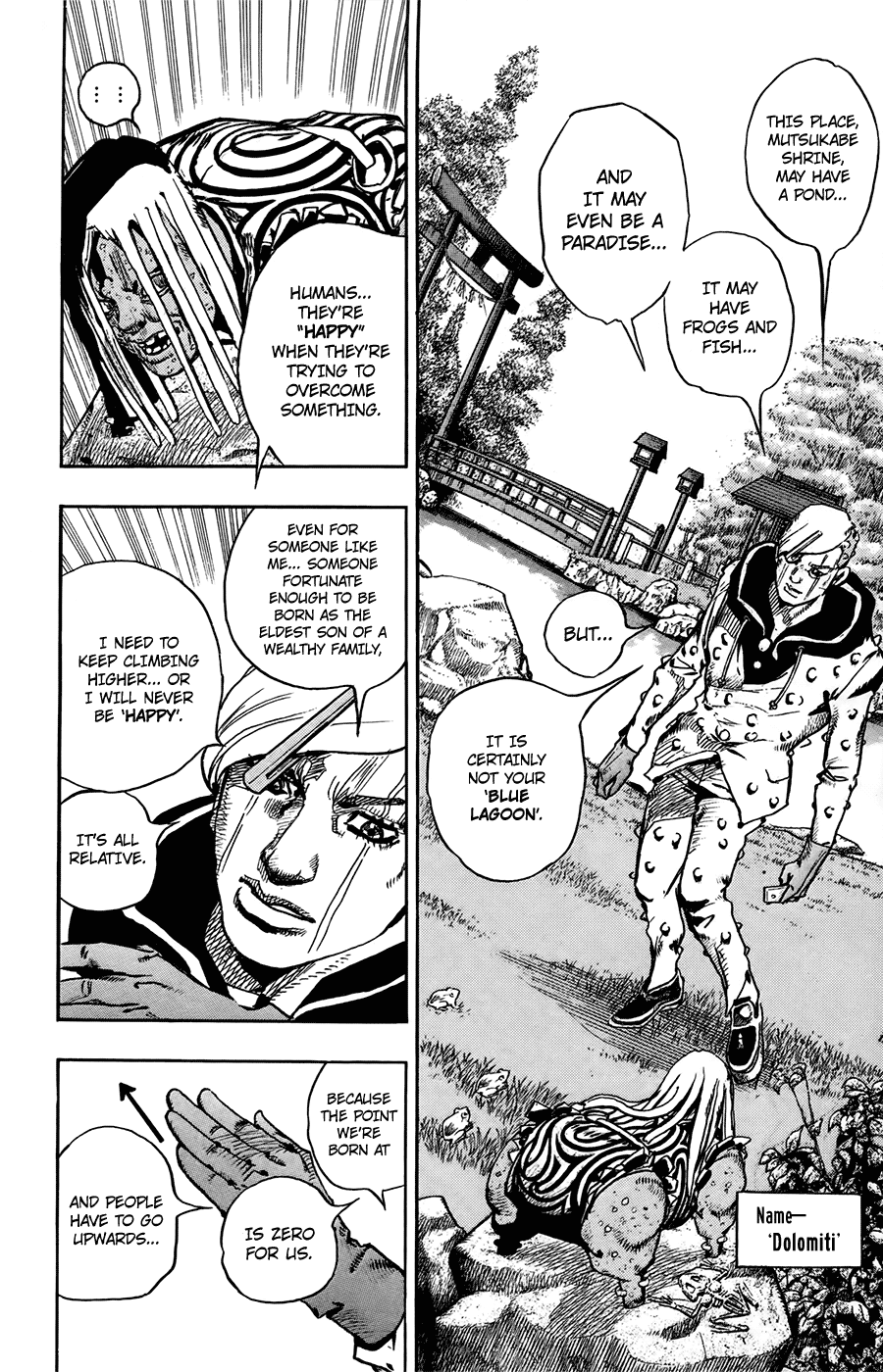 Jojo's Bizarre Adventure Part 8: Jojolion - Vol.15 Chapter 61: Dolomiti S Blue Lagoon Part 3