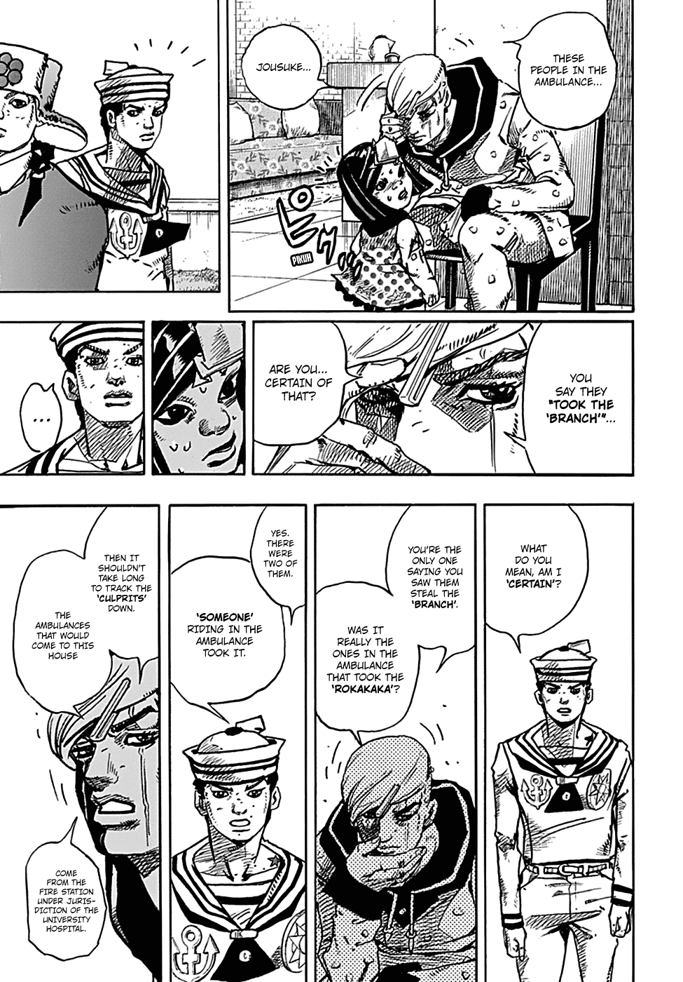 Jojo's Bizarre Adventure Part 8: Jojolion - Vol.19 Chapter 77: Equivalent Exchange And The University Hospital Part 1