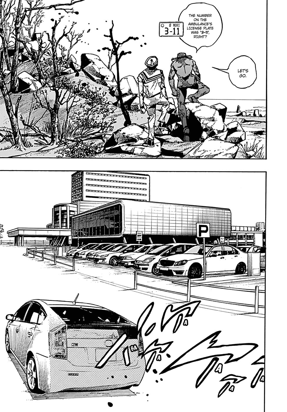 Jojo's Bizarre Adventure Part 8: Jojolion - Vol.19 Chapter 77: Equivalent Exchange And The University Hospital Part 1