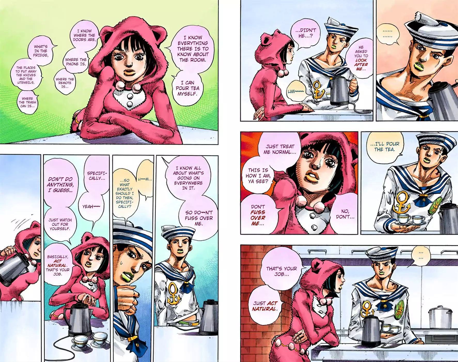 Jojo's Bizarre Adventure Part 8: Jojolion - Vol.2 Chapter 7: Josuke Goes To The Higashikata House (Official Color Scans)