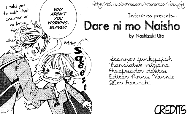 Dare Nimo Naisho (Nashizuki Uta) - Chapter 0 V2 : [Oneshot]