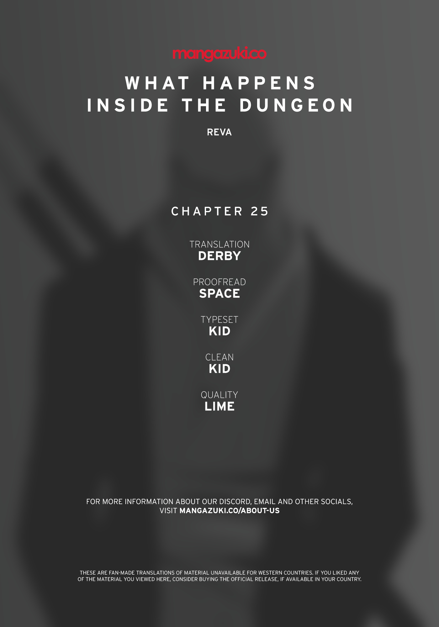 What Happens Inside The Dungeon - Chapter 25