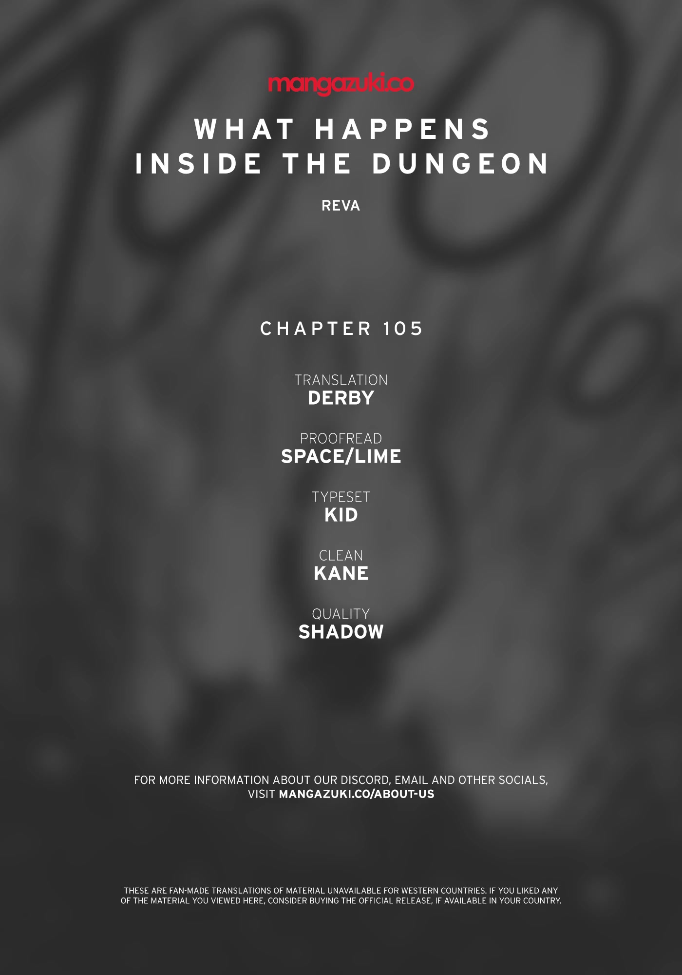 What Happens Inside The Dungeon - Chapter 105