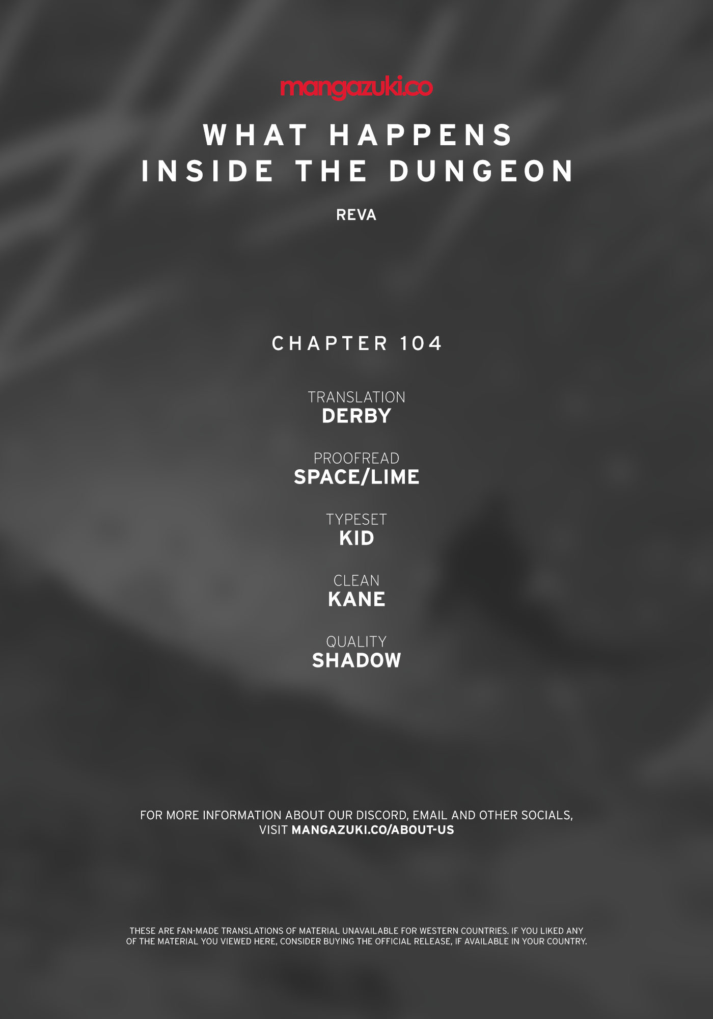 What Happens Inside The Dungeon - Chapter 104