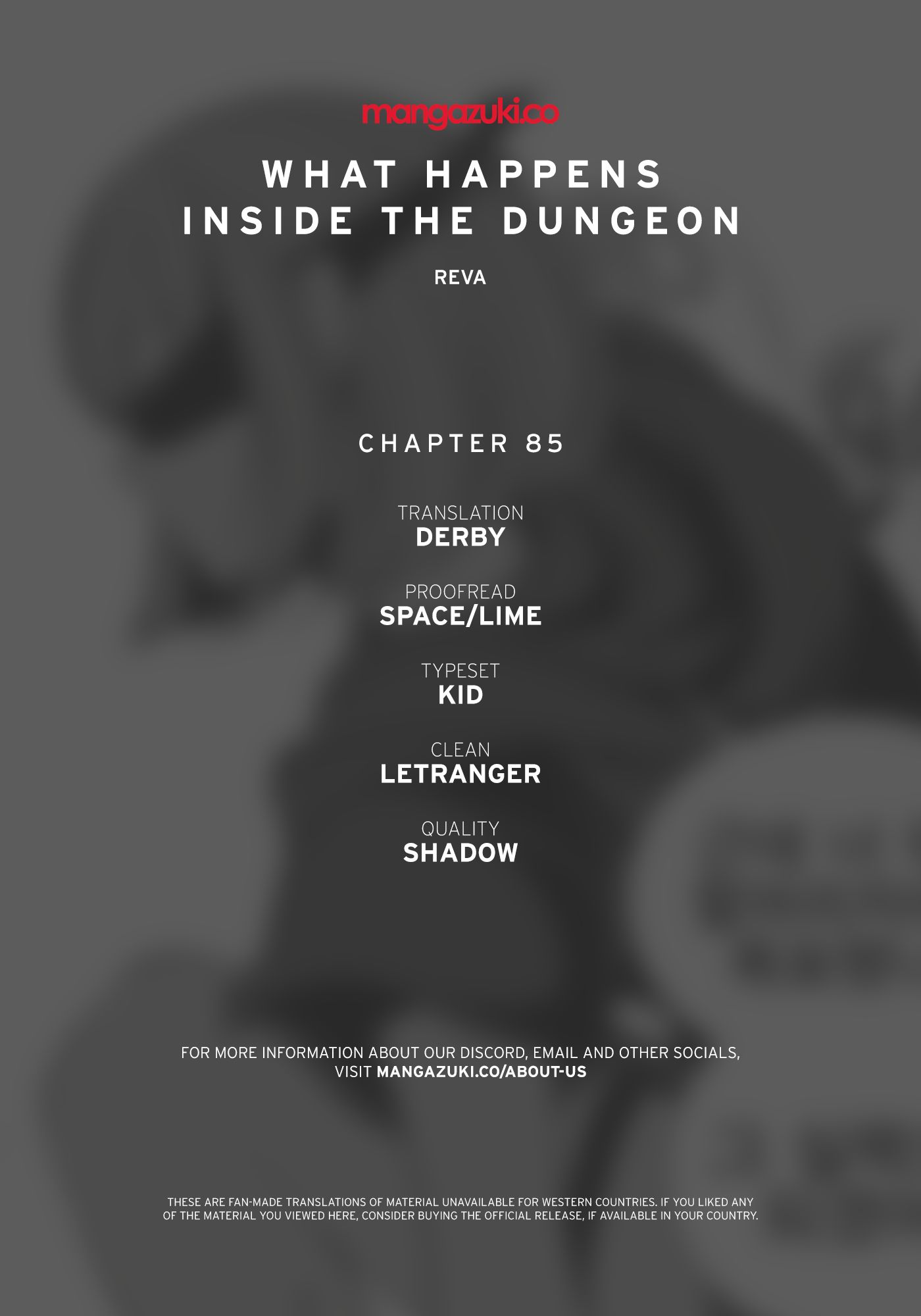 What Happens Inside The Dungeon - Chapter 85