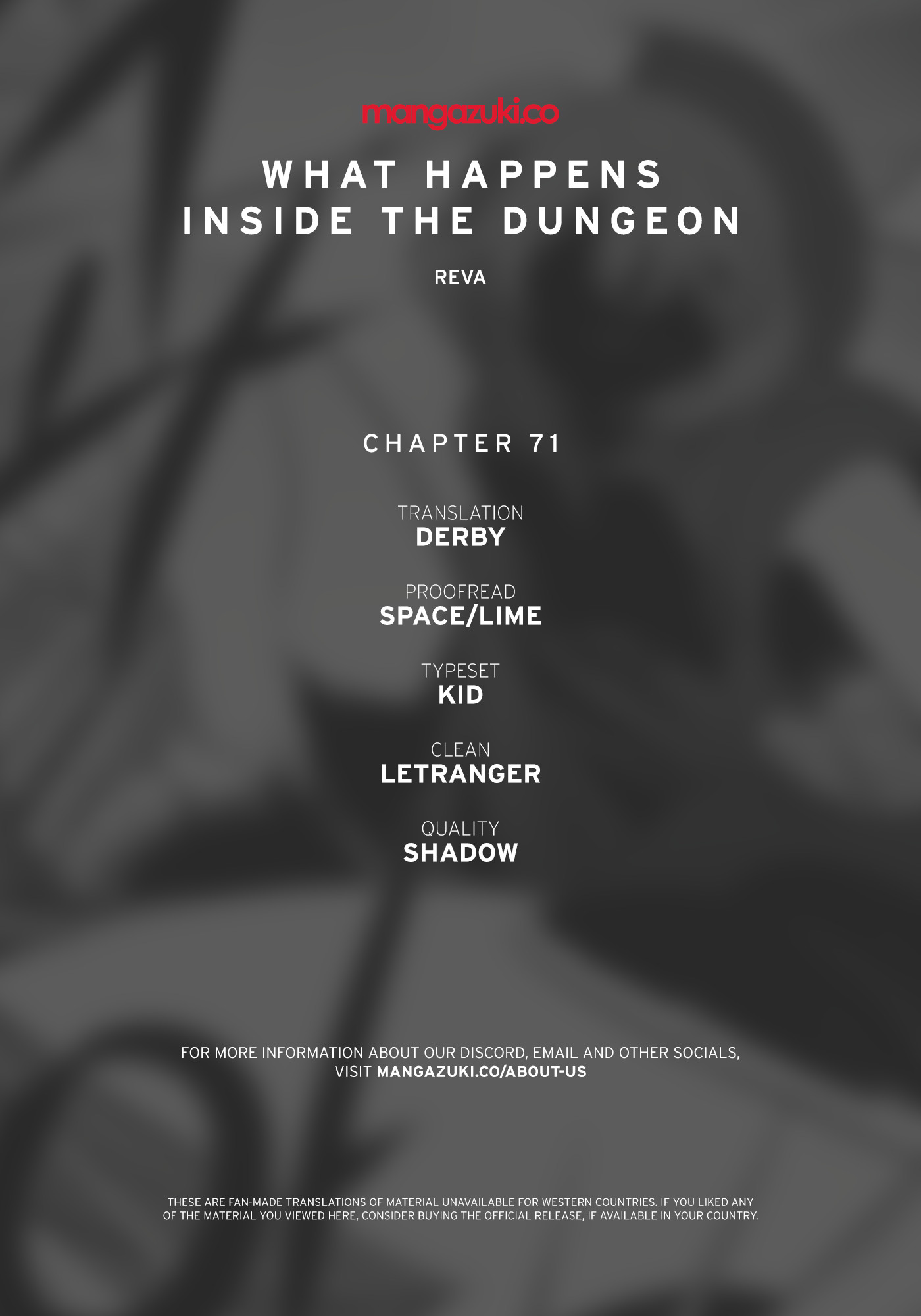 What Happens Inside The Dungeon - Chapter 71