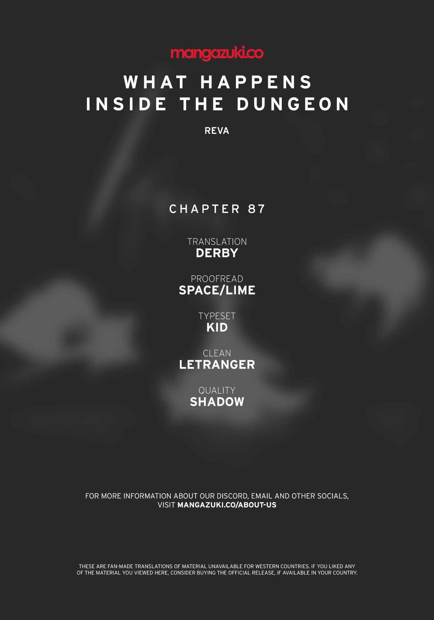 What Happens Inside The Dungeon - Chapter 87