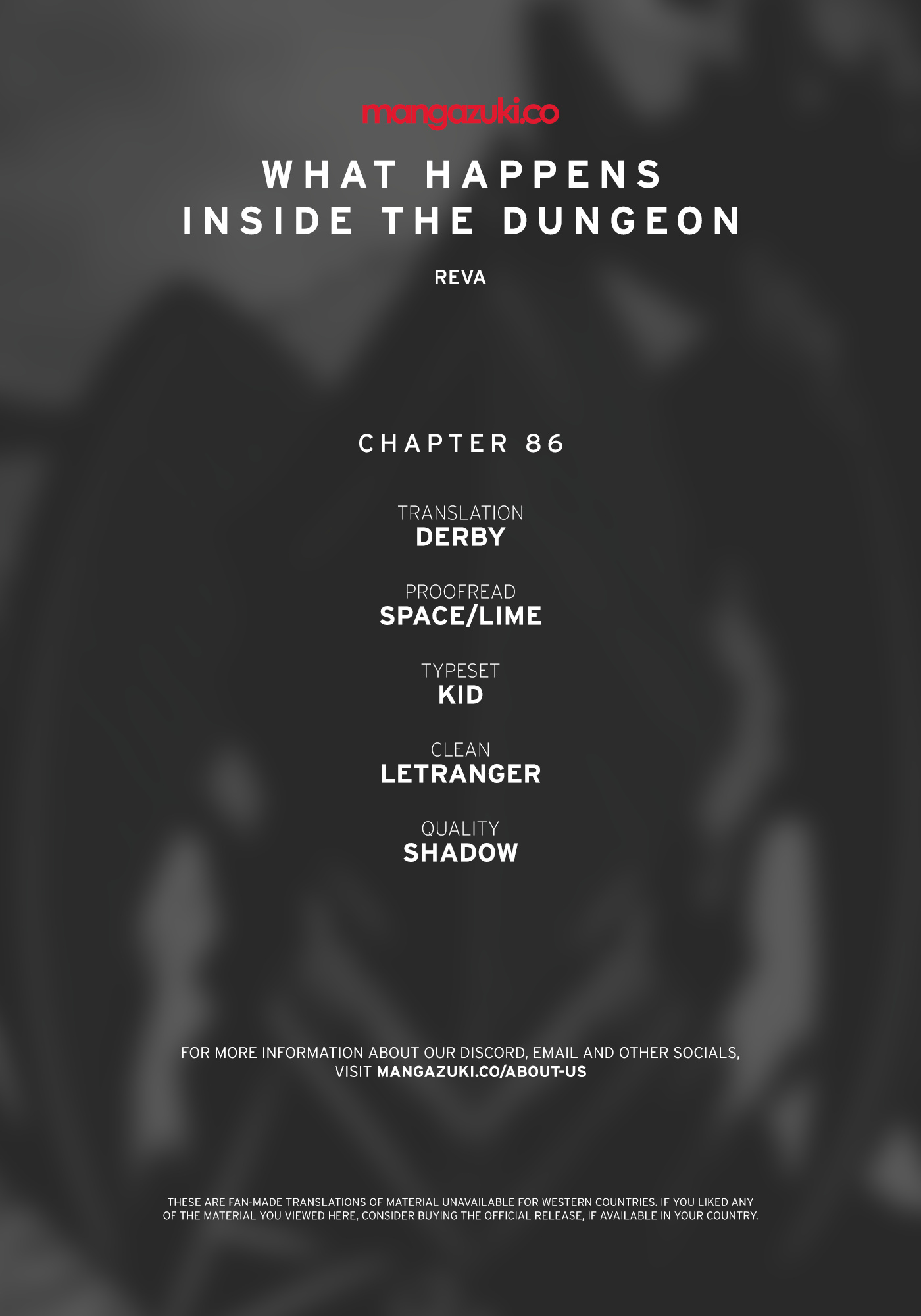 What Happens Inside The Dungeon - Chapter 86