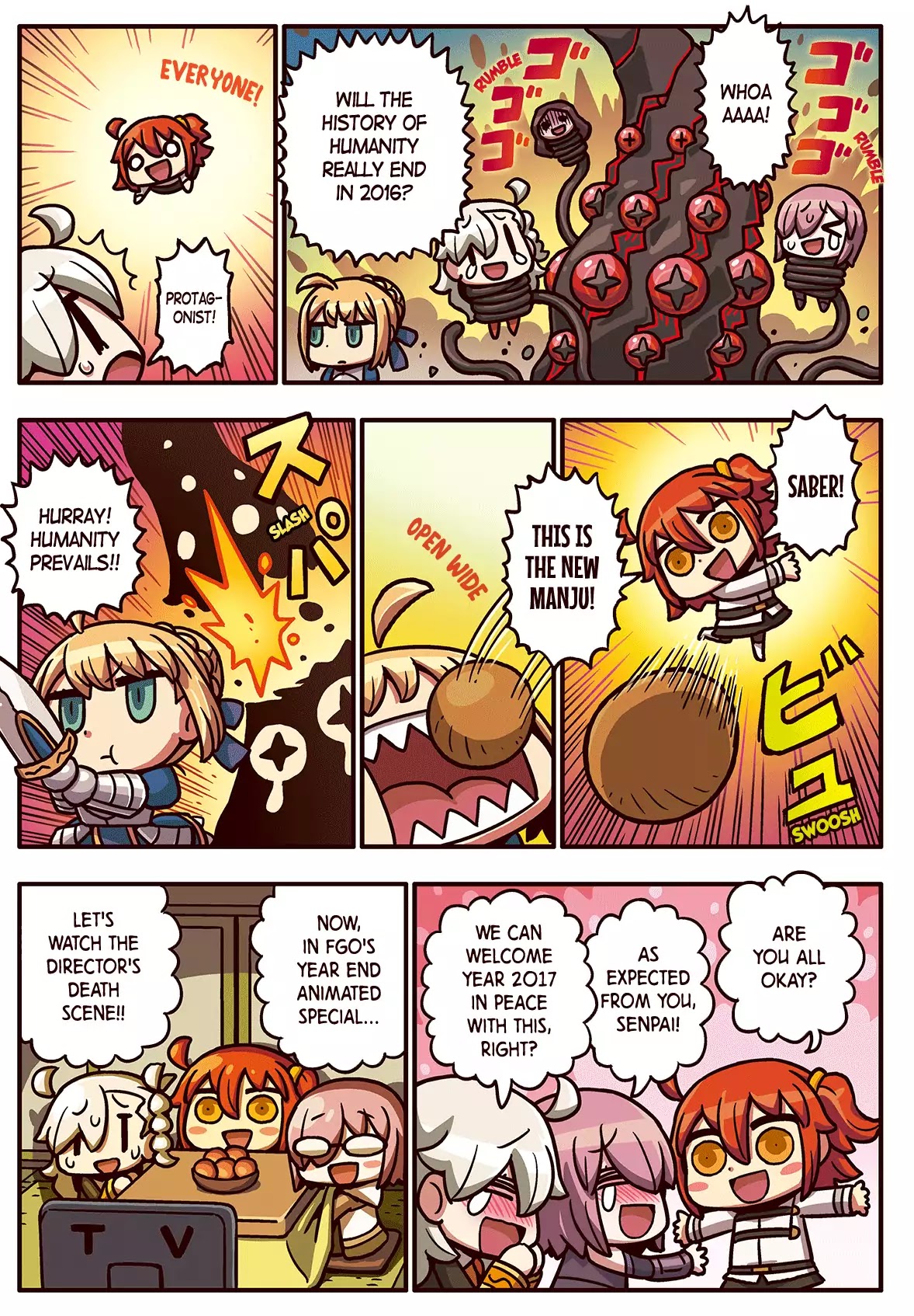 Manga De Wakaru! Fate/Grand Order - Chapter 70: Let's Watch Together