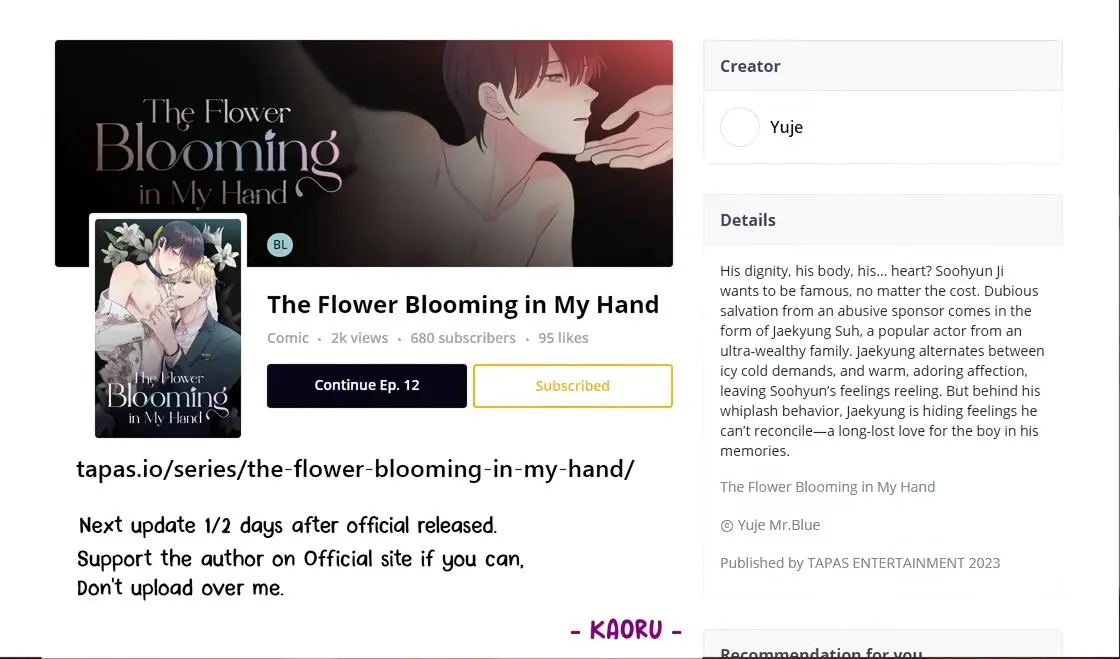 Flower Blooming From The Palm Of Your Hand - Chapter 75