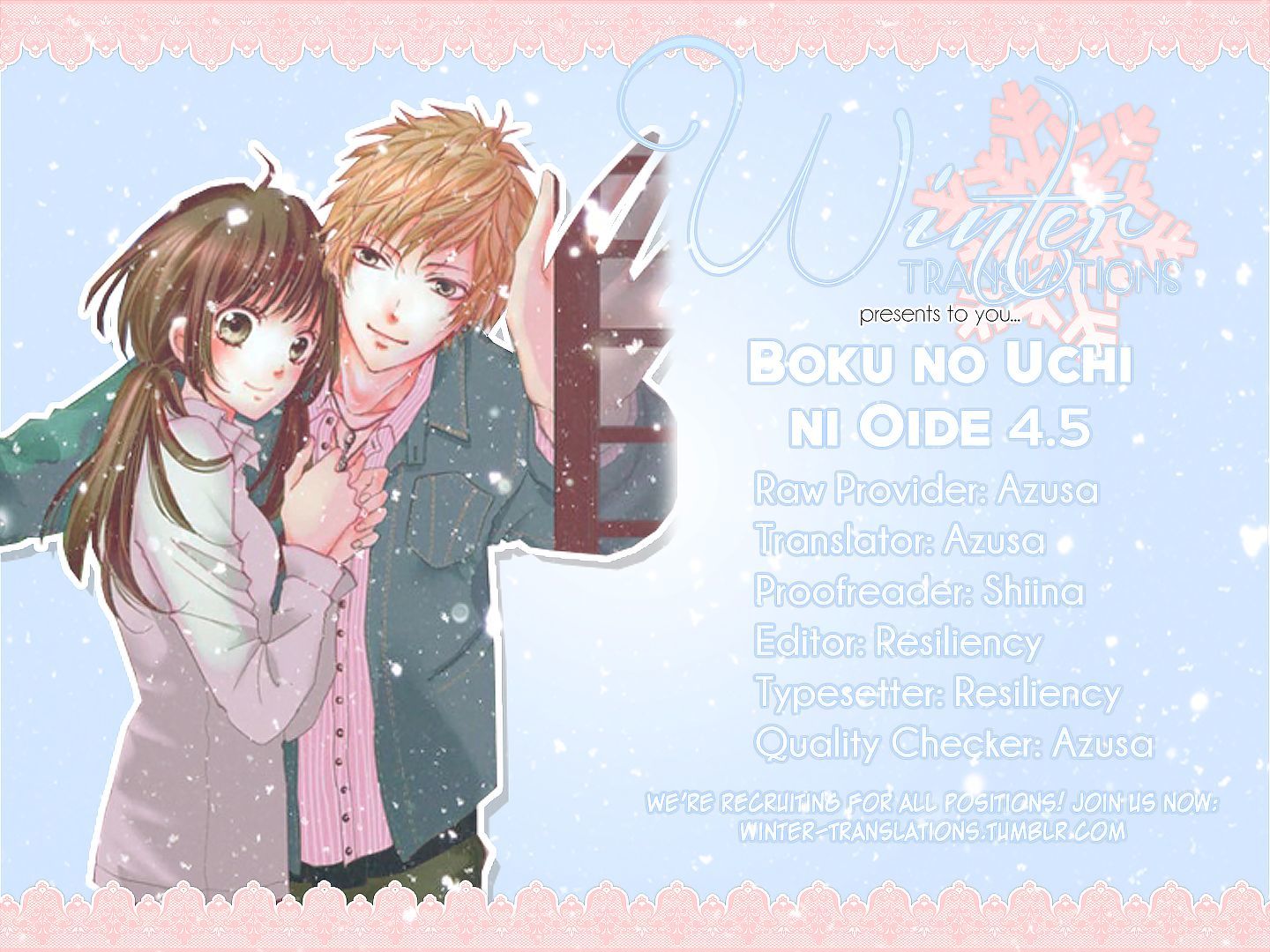 Boku No Ie Ni Oide - Vol.1 Chapter 4.5 : The First Night Since They Started Living Together