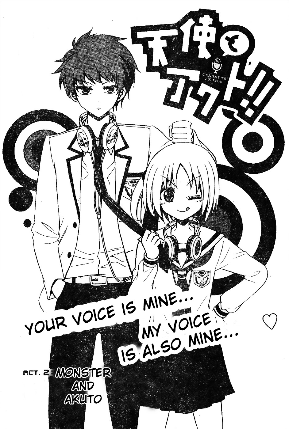 Tenshi To Akuto!! - Chapter 2 : Monster And Akuto