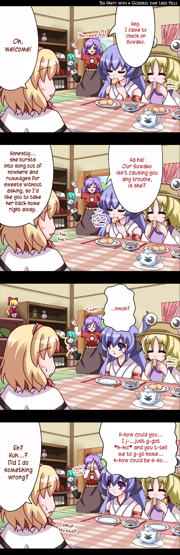 Touhou - Alice No Ochakai (Doujinshi) - Chapter 62: Tea Party With A Goddess That Likes Hills