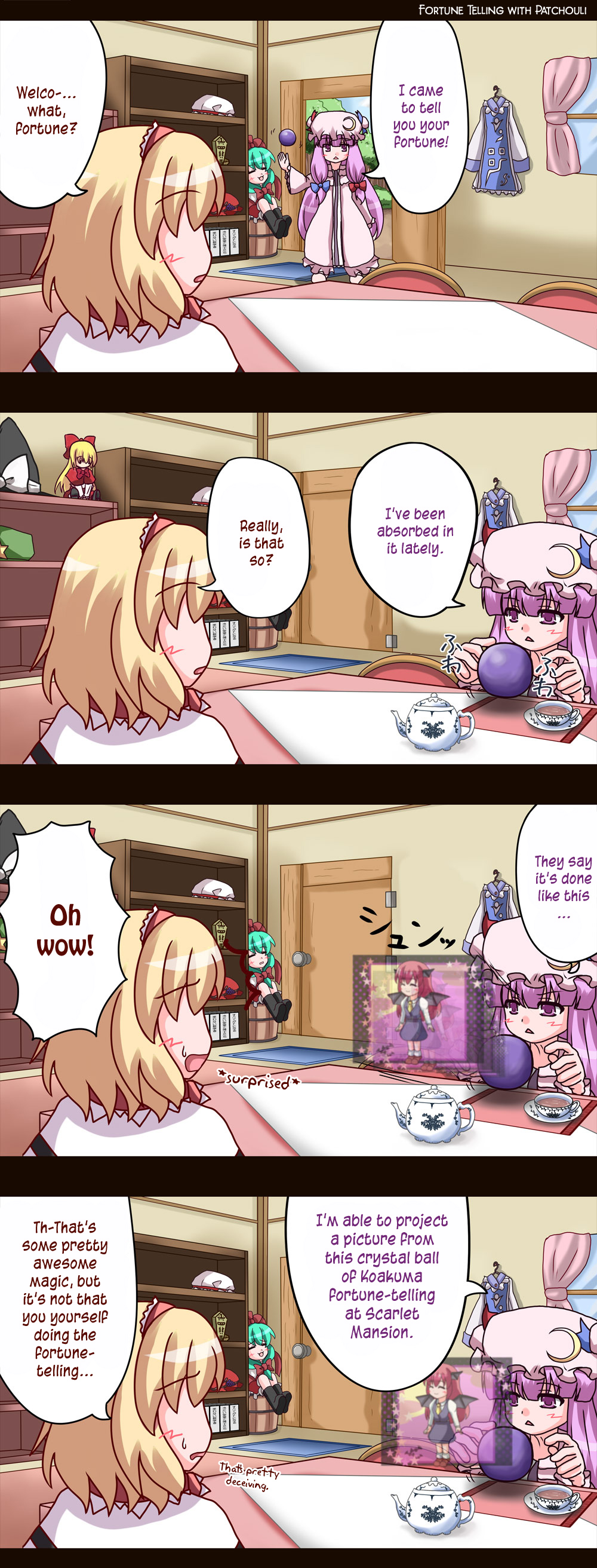 Touhou - Alice No Ochakai (Doujinshi) - Chapter 43: Fortune Telling With Patchouli