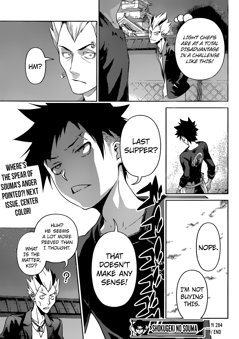 Shokugeki No Soma - Chapter 284