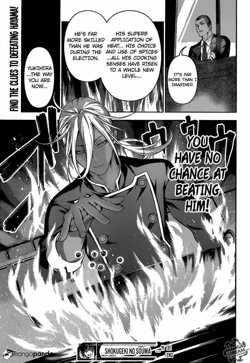 Shokugeki No Soma - Chapter 181