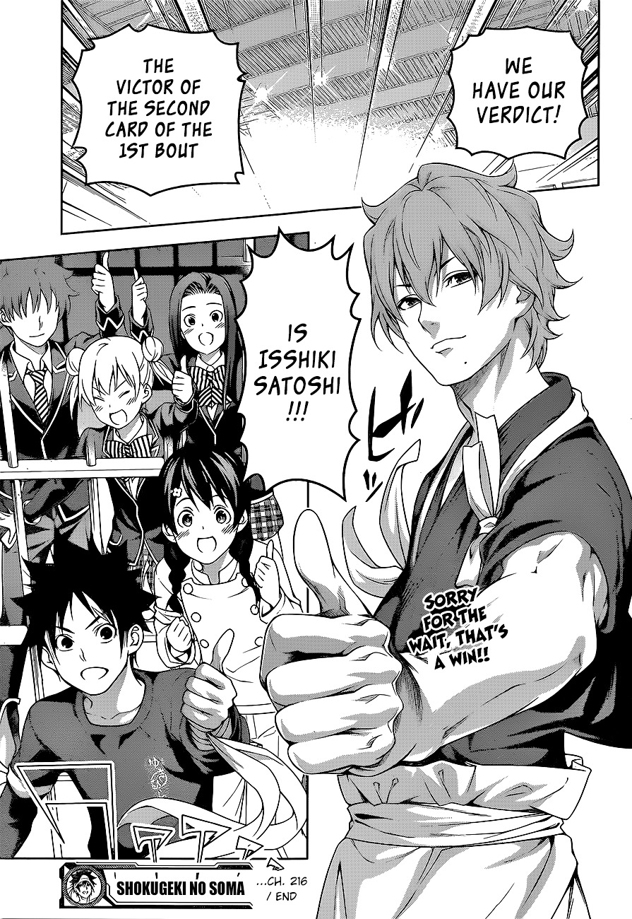 Shokugeki No Soma - Chapter 216 : The Polar Star Dorm On His Shoulders