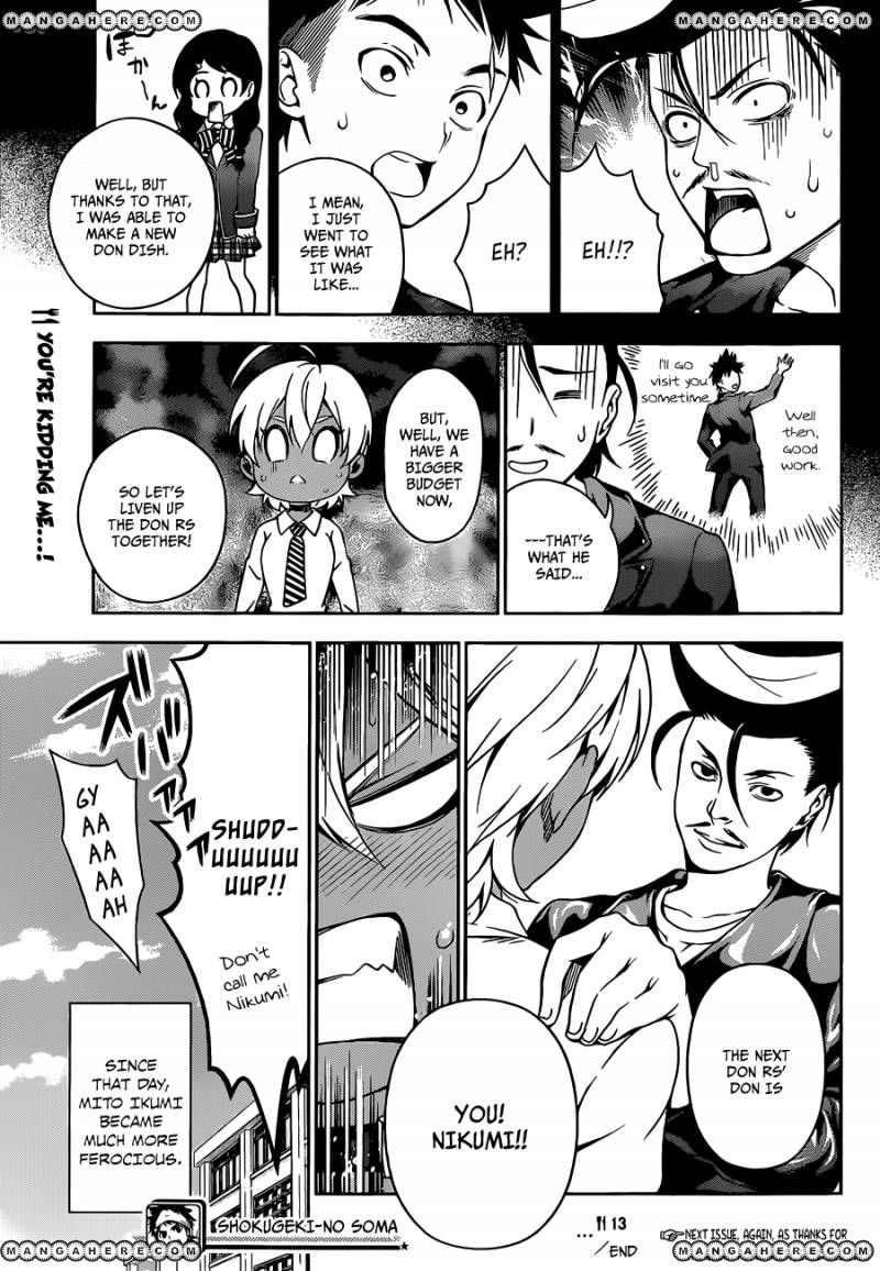 Shokugeki No Soma - Chapter 13 : Quiet Don, An Eloquent Don