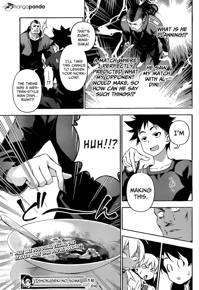 Shokugeki No Soma - Chapter 80