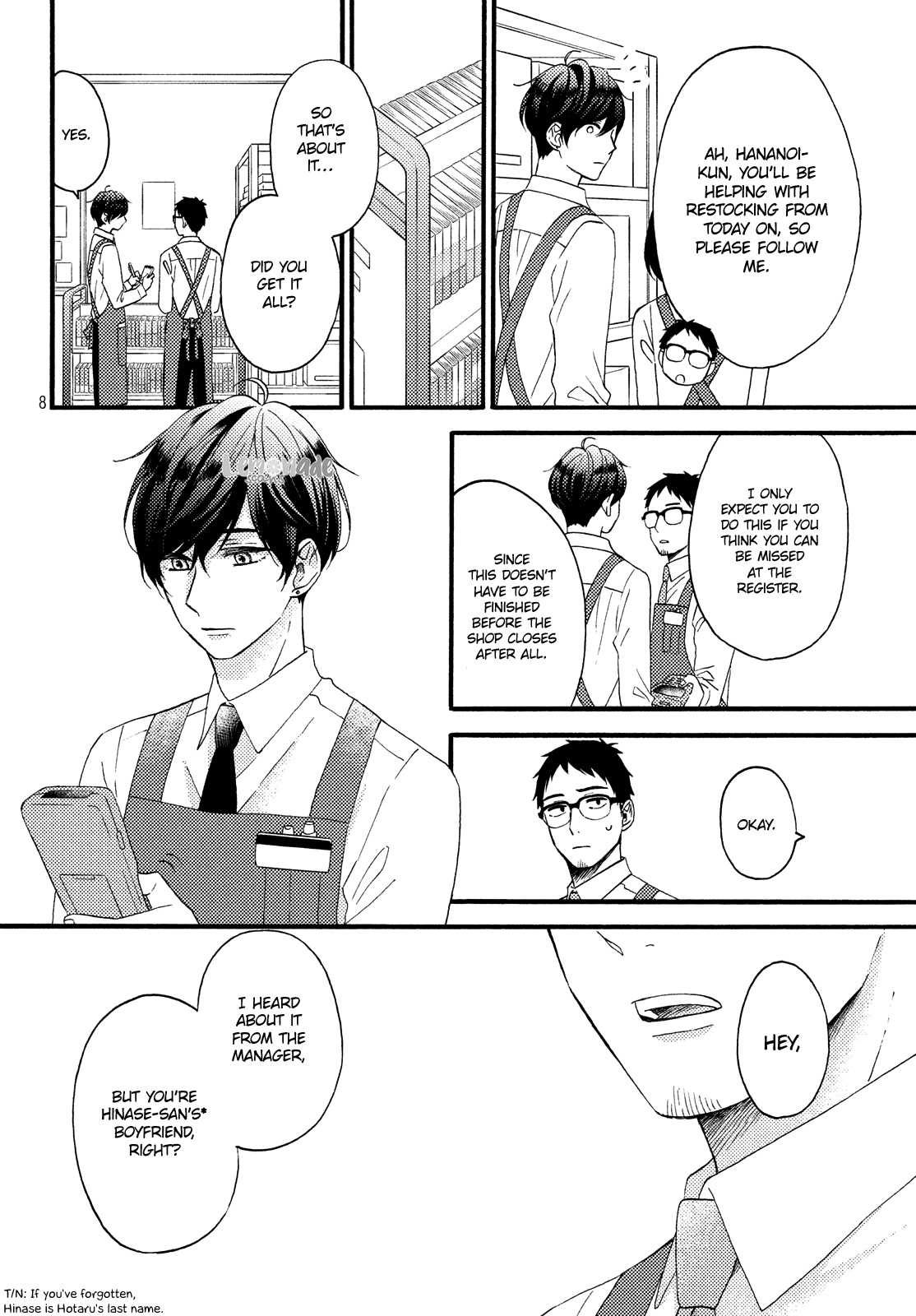 Hananoi-Kun To Koi No Yamai - Vol.4 Chapter 14: First Boss