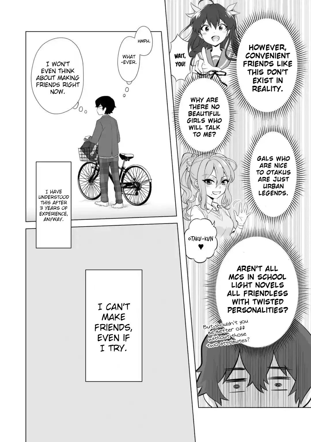 Please Leave Me Alone (For Some Reason, She Wants To Change A Lone Wolf's Helpless High School Life.) - Chapter 1: A Loner Can't Make Friends Even After Going Back, Right?