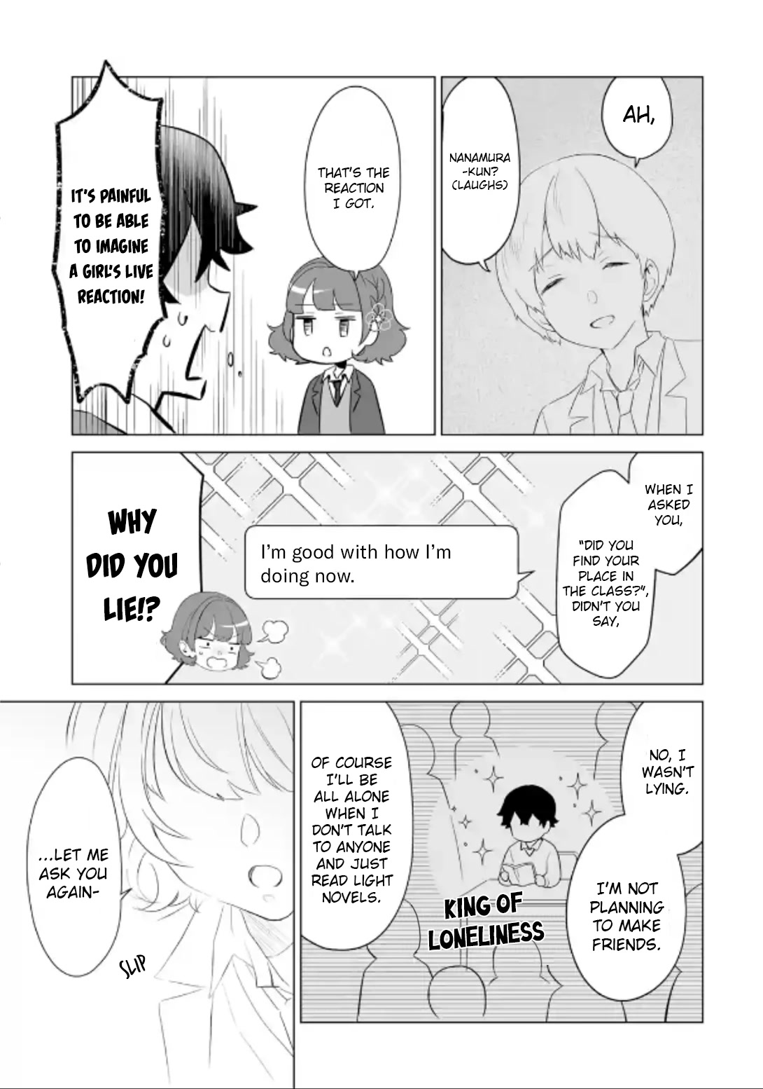 Please Leave Me Alone (For Some Reason, She Wants To Change A Lone Wolf's Helpless High School Life.) - Chapter 3: I Don't Want To Start My High School Life All Over Again In The First Place, Alright?