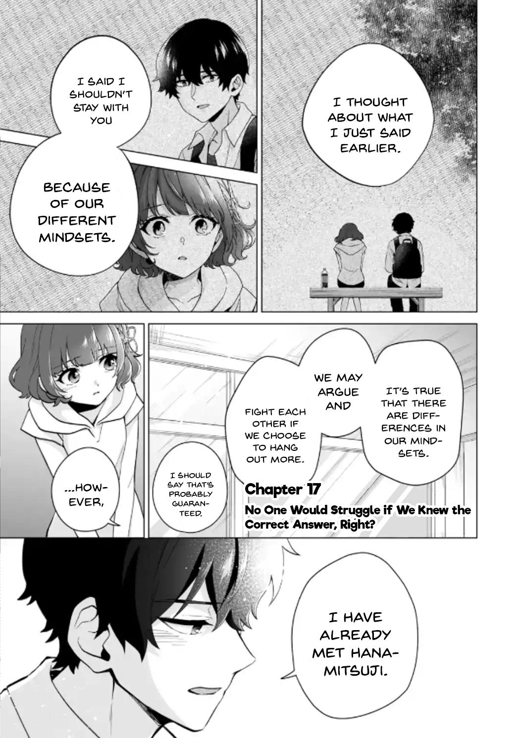 Please Leave Me Alone (For Some Reason, She Wants To Change A Lone Wolf's Helpless High School Life.) - Chapter 17: No One Would Struggle If We Knew The Correct Answer, Right?