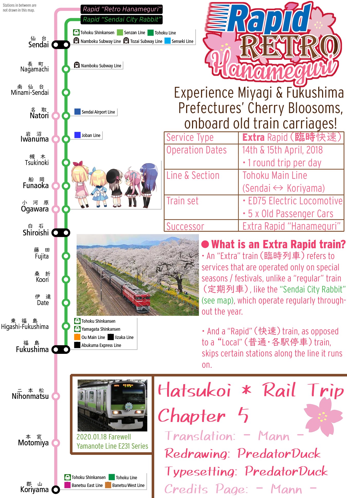 Hatsukoi*Rail Trip - Chapter 5: Flower Viewing*Trip