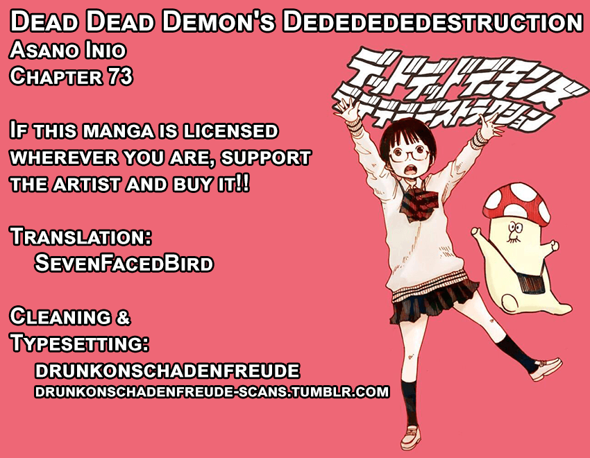 Dead Dead Demon's Dededededestruction - Chapter 73