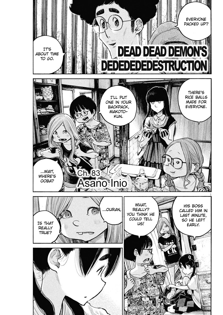 Dead Dead Demon's Dededededestruction - Chapter 83