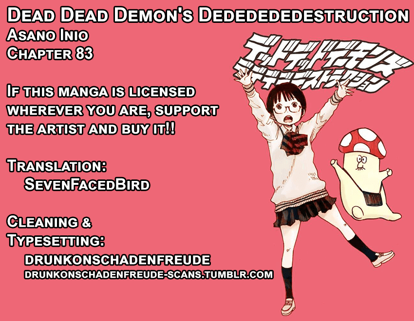 Dead Dead Demon's Dededededestruction - Chapter 83