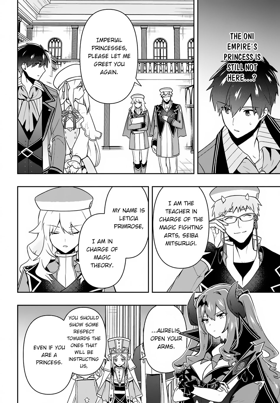 Roku-Hime Wa Kami Goei Ni Koi Wo Suru: Saikyou No Shugo Kishi, Tenseishite Mahou Gakuen Ni Iku - Vol.3 Chapter 14: The Assembled Princesses