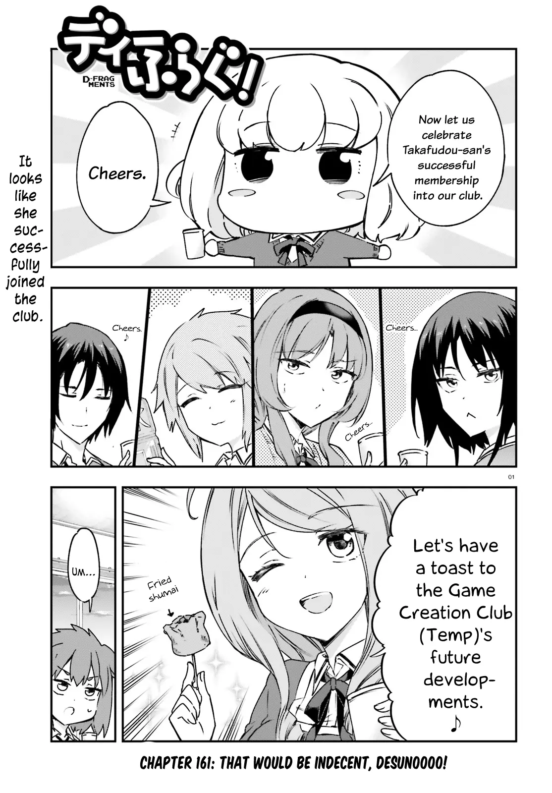 D-Frag! - Chapter 161: That Would Be Indecent, Desunoooo!