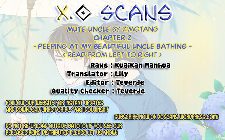 Mute Uncle - Vol.1 Chapter 2 : Peeping At My Beautiful Uncle Bathing