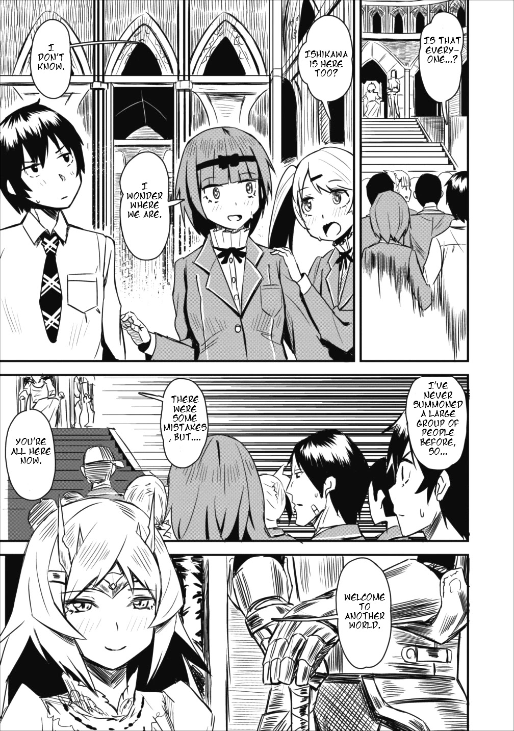 Class-Goto Shuudan Teni Shimashita Ga, Ichiban Tsuyoi Ore Wa Saijaku No Shounin Ni Gisouchuu - Chapter 1