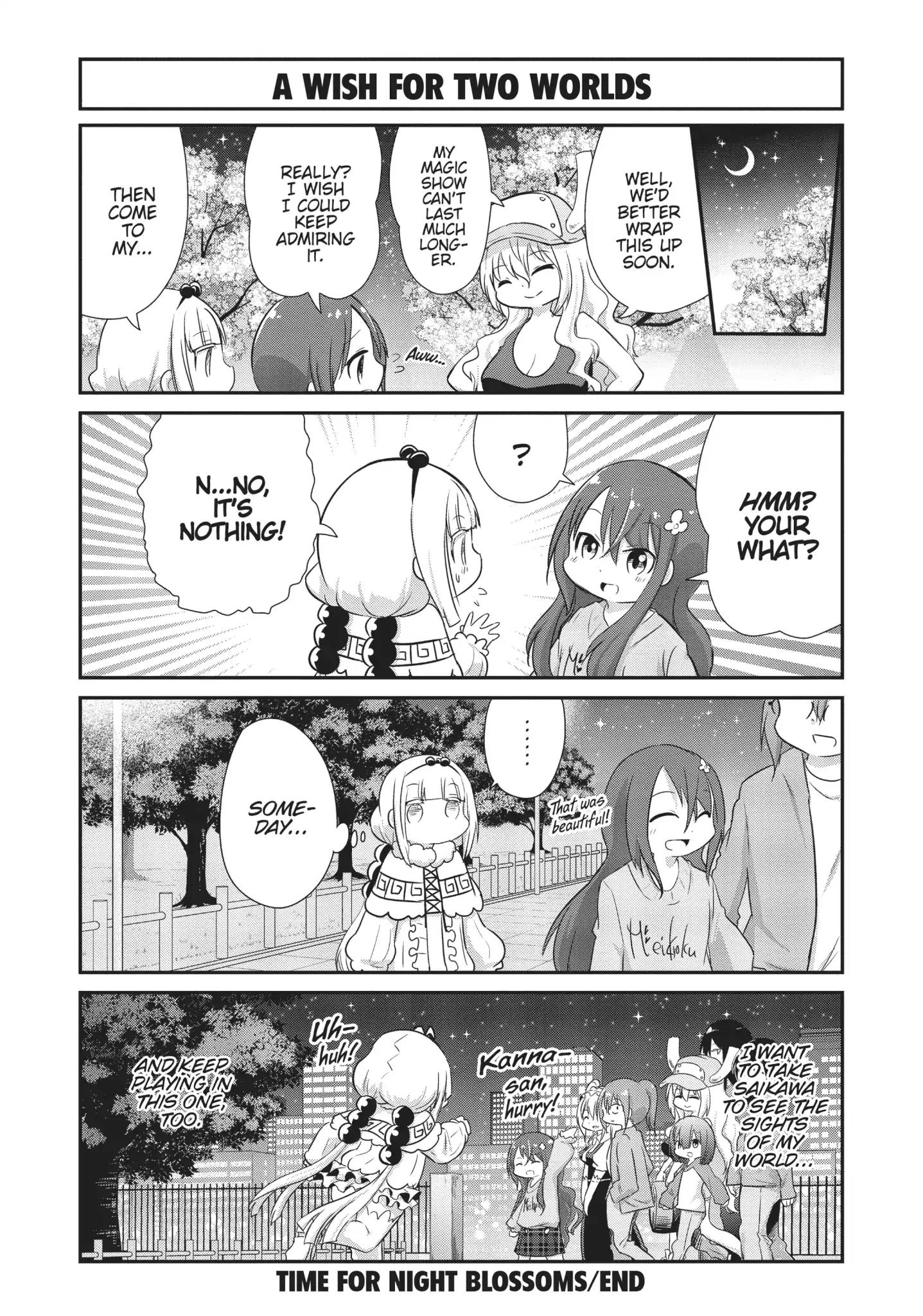 Kobayashi-San Chi No Maid Dragon: Kanna No Nichijou - Vol.6 Chapter 60: Time For Night Blossoms