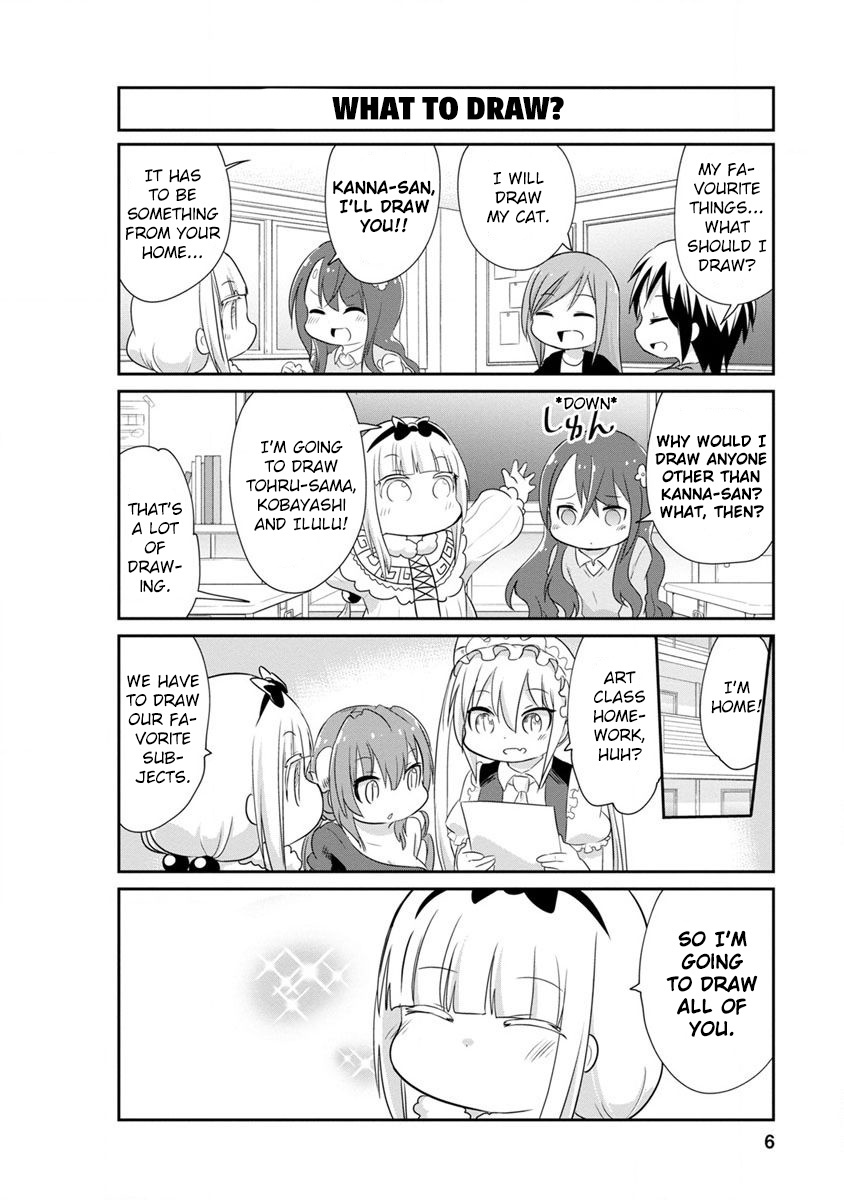 Kobayashi-San Chi No Maid Dragon: Kanna No Nichijou - Vol.7 Chapter 61: Drawing Time