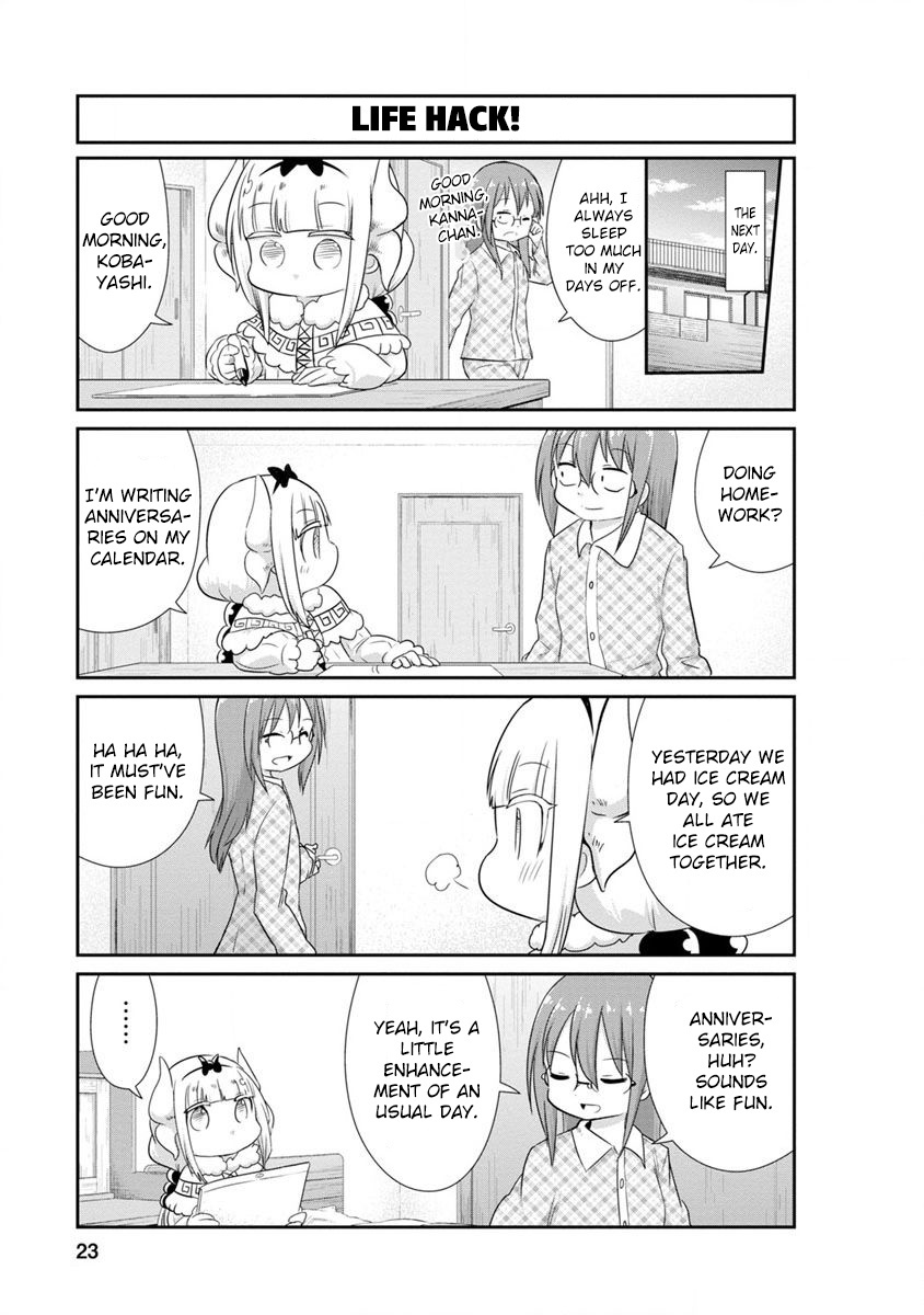 Kobayashi-San Chi No Maid Dragon: Kanna No Nichijou - Vol.7 Chapter 62: Anniversary Time