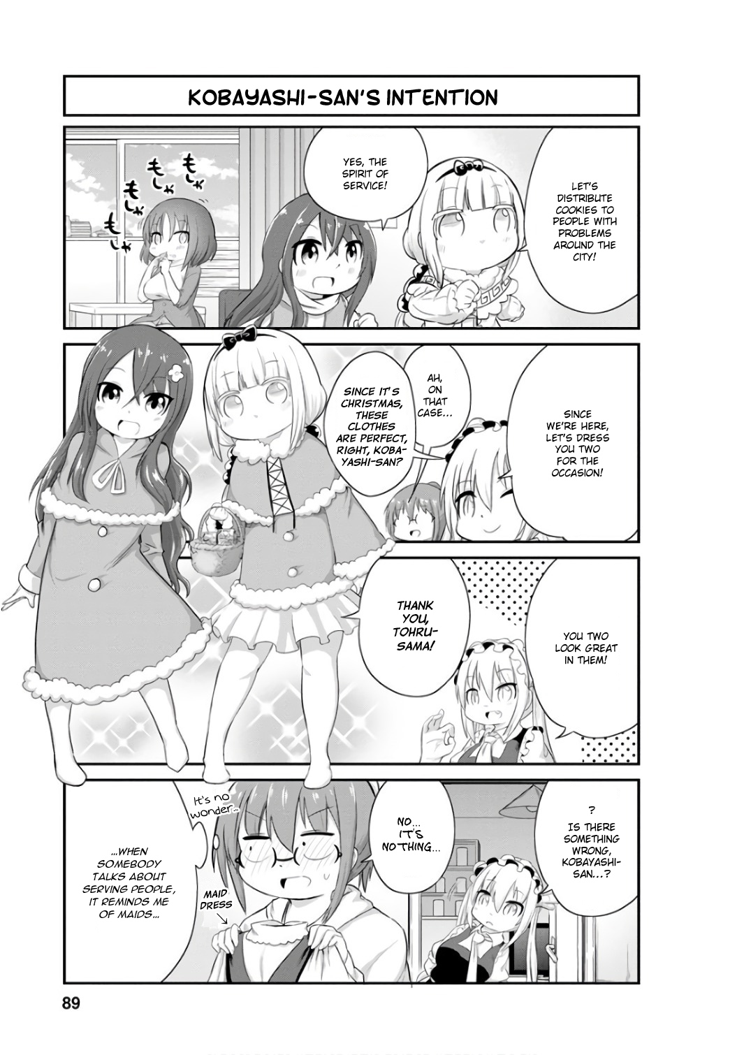 Kobayashi-San Chi No Maid Dragon: Kanna No Nichijou - Chapter 47: Christmas Time