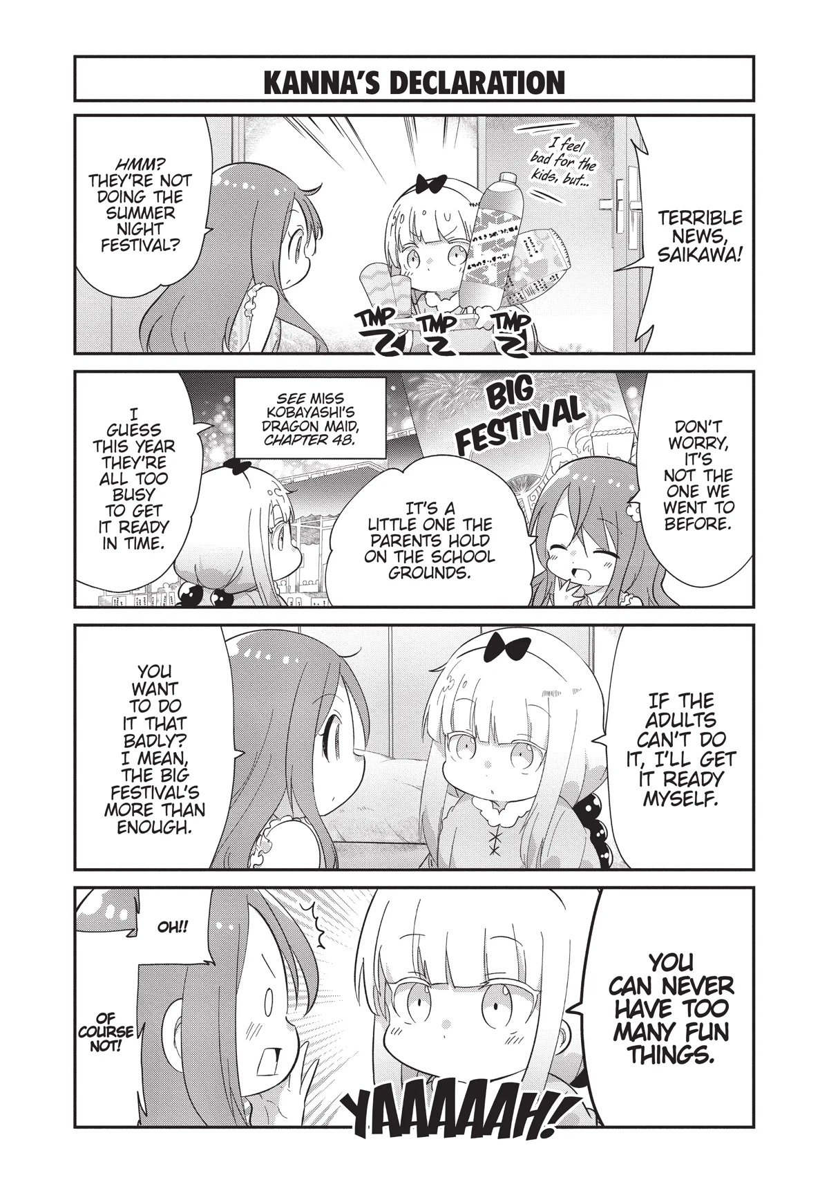 Kobayashi-San Chi No Maid Dragon: Kanna No Nichijou - Chapter 88