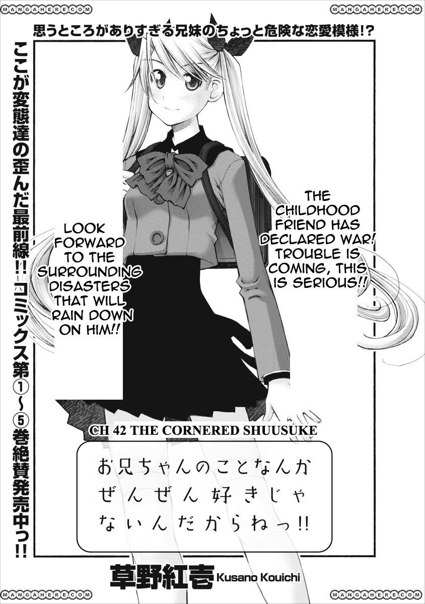 Oniichan No Koto Nanka Zenzen Suki Ja Nai N Da Kara Ne - Vol.6 Chapter 42