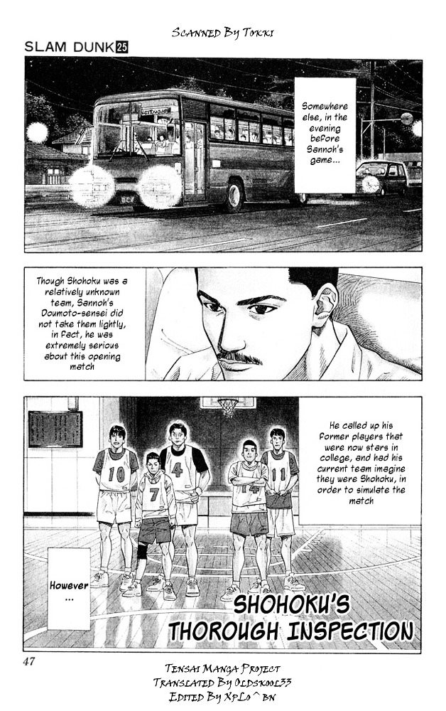 Slam Dunk - Vol.25 Chapter 218 : Shohoku S Thorough Inspection