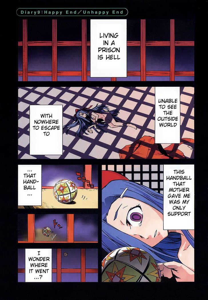 Mirai Nikki - Vol.3 Chapter 9 : Happy End - Unhappy End