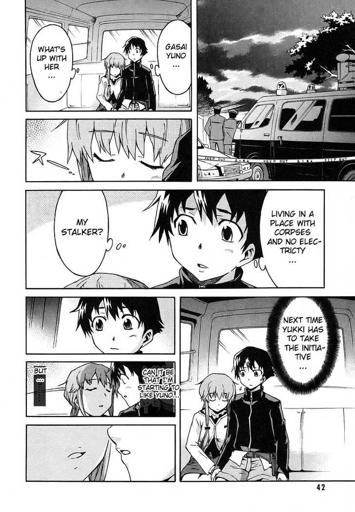 Mirai Nikki - Vol.3 Chapter 9 : Happy End - Unhappy End