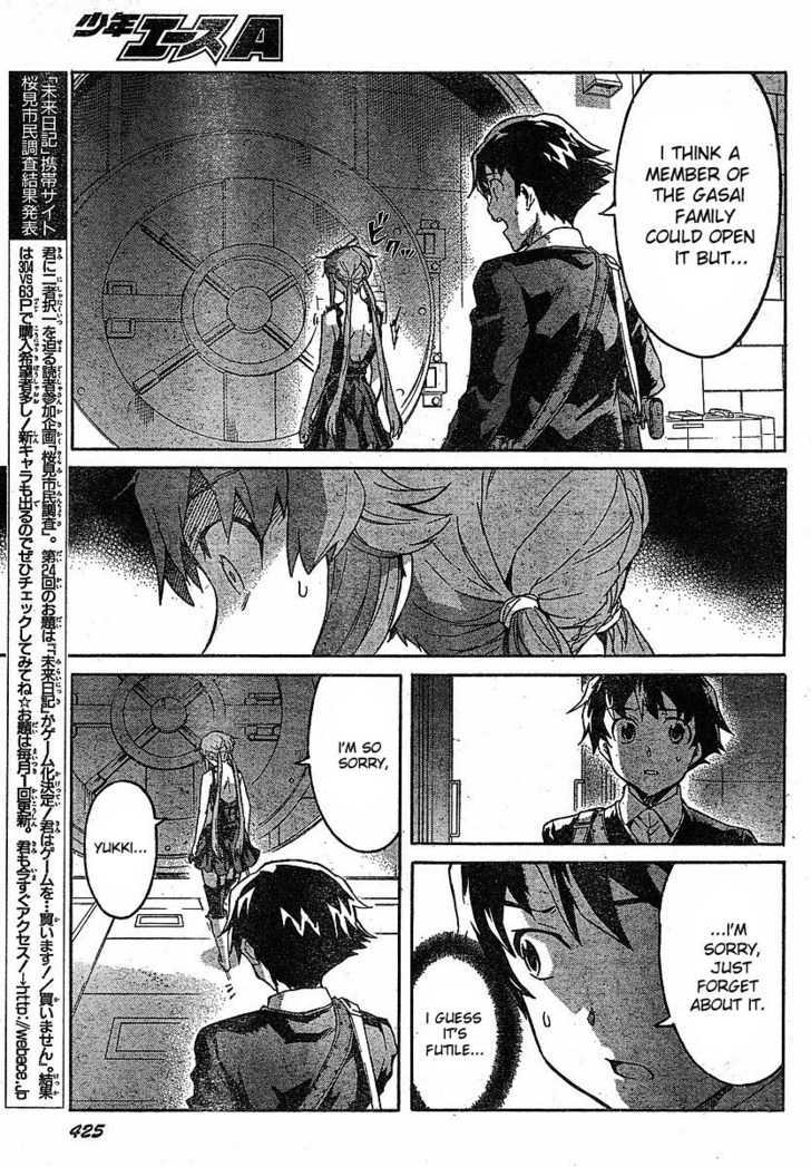 Mirai Nikki - Vol.10 Chapter 46 : 46 Conclusion 46.5 Why?