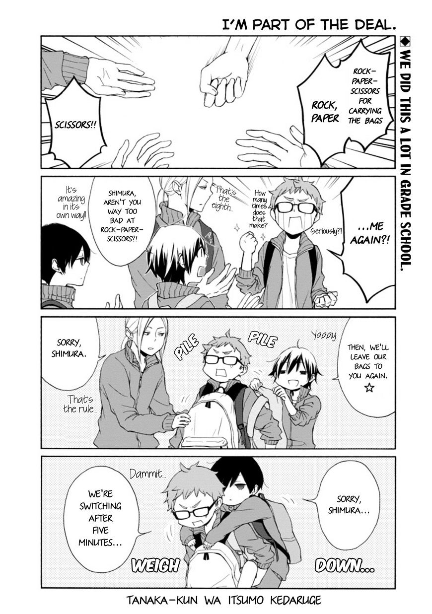 Tanaka-Kun Wa Itsumo Kedaruge - Chapter 54